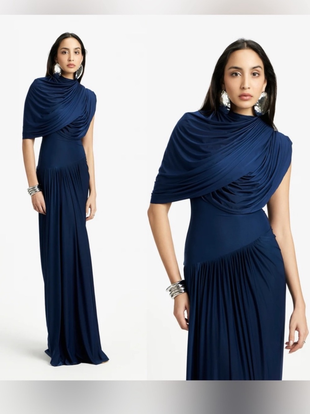 NWT Deme by Gabriella BLOOM Maxi dress in Navy blue